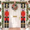 Santa Claus Banner Merry For Home Christmas Door Decor Outdoor Kerstmis ornament Navidad Happy Year Y201020