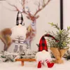 Juldekorationer 2022 Trädhänge Gitter Glödande dockor som hänger ornament med lampdekorationstillbehör Adornos de Navidad