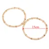 Bag Parts & Accessories 2Pcs Round Bamboo Handle For Handbag Handcrafted DIY Bags 2 Sizes Drop