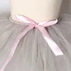 Gonne Grigie Gonna Tutu per ragazze Soffici bambini fatti a mano Tulle Bambini Balletto Danza Pettiskirt Baby Girl Festa di compleanno 1-14