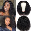 Short Curly Human Hair Bob Wig Full End 13x4 hd Lace Front Wigs For Black Women Brazilian Remy Pre Pluck Bleached Knots 130%density water wave diva1