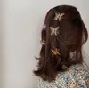 6 färger mini transparent fjäril hår klo krabba clips headwear barettes för kvinnor tjejer mode hår tillbehör