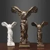 European Victory Goddess Figuras Escultura Resina Artesanato Casa Decoração Retro Resumo Estátuas Ornaments Business presentes 210827