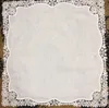 Textiles Set of 12 Home White Ladies Handkerchief 12 inch Embroidered crochet lace edges hankies hanky For Bridal Gifts