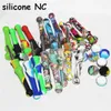 Kit di nettare di vetro per pipe in silicone con punte di quarzo Dab Straw Oil Rigs accessori per il fumo