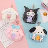 En gros doux en peluche japonais dessin animé lapin chien femmes porte-monnaie Mini mignon fermeture éclair filles Animal porte-monnaie USB câble casque sac