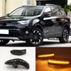 2 قطع ديناميكية بلينكر الصمام بدوره إشارة أضواء الخلفية مرآة مصباح لتويوتا rav4 xa40 نوح r80 4runner 2015 2016 2017 2018