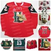 Halifax Mooseheads Hockey Jersey 13 NICO HICHier 22 Nathan Mackinnon 23 Landon Miron 21 Brady James 91 Elliot Desnoyers 6 Markus Vidicek 20 Justin Barron