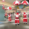 Kerst Hanging Ornament Santa Claus Snowman Parachute Plafond Hanger Indoor Outdoor Feestelijke vakantie Decor Xbjk2109