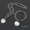 Marques Nouveaux Bijoux Inoxydable Vintage C Charms émail coeur Pendentif De Luxe Femmes Hommes Soleil Or Chunky chaîne Collier et Boucle D'oreille Ensemble de Bijoux