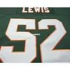 Cheap 001 Miami Hurricanes #52 Ray Lewis College Jersey Size S-4XL or custom any name or number jersey