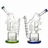 Unieke waterpijpen enorme recycler glazen bongolie rig 13 "bongs birdcage honingraat honingraat grote waterleidingen bubbler matrix sidecar met kom