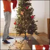 Weihnachten Festliche Party Supplies Gartenweihnachtsdekorationen Baumständer Füße Basishalter Elektrische Drehstütze Heimdekoration Adjusta
