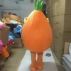 Costumi mascotte di verdure di carote di spettacolo Vestito da festa operato da Halloween Personaggio dei cartoni animati Carnevale Natale Pasqua Pubblicità Costume da festa di compleanno