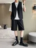 Men's Vests Men Korean Streetwear Fashion Casual Loose Blazer Vest Male Women Business Dress Sleeveless Suit Coat Waistcoat Man Phin22