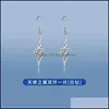 Charm Earrings Jewelry Factory Outlet Brand Angel Wing 999 Sterling Sier Womens Long Temperament Foot 2021 Fashion Ear Aessories Drop Delive