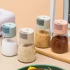 Herb Spice Tools Quantitative Salt Shaker Press Type Salts Control Bottle Push-Type Sprinkler Saltss Metering Seasoning Box Jar Salt-Spreader Salt Pig ZL0645