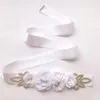 Поясные дамы цветочный пояс мода розовая жемчужная невеста свадебная одежда вечерние платья подружки невесты.