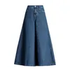 Primavera Verão Coreia Moda Mulheres Cintura Alta Denim Larga Perna Calças Loose Casual Ankle-Comprimento Vintage Jeans Plus Size S899 210708