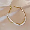 Gargantillas 17KM elegante collar de perlas para mujer colgante de corazón moda multicapa gargantilla blanca collares joyería de boda Heal22