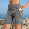 Été taille haute mode Push Up jambières d'exercices Feminino couleur unie slim femmes Shorts livraison directe