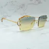 Diamentowe okulary przeciwsłoneczne Mężczyźni i kobiety stylowy drut C luksusowy projektant Carter Sun szklanki prowadzące odcienie na zewnątrz ochrona okularów gafas de sol