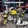 Erbo 402PCS miasta pedał techniczny motocykl model motocyklowy model budynku Blok DIY lokomotywa ceglana zabawki prezenty dla dzieci chłopcy q0624