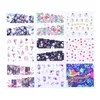 Stickers & Decals 48pcs Nail Water Transfer Sticker Linear Flower Pattern Art Decorations Slider For Manicure Watermark Foils Prud22