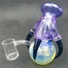 Glas Dragon Claw Orb Pearl Bong med 10mm 45 ° Kvinna Joint Lila Handglas Vatten Bongs Vattenrör Olje Rigbubblers