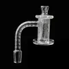 Quartz Spinner Banger Set Rook Volledig gesneden met 1 Glas Terp Pearl Carb Cap Cone voor DAB Rig Waterpijp Bongs Hookahs Beeld willekeurig wanneer verzonden