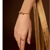 Tosoko Stainless Steel Jewelry Fashion Thick and Thin Open Knot Bracelet for Women Bsz128 Q0719