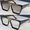 증거 선글라스 Z1502E 디자이너 새로운 백만장 자 남성 태양 안경 10 0 두께 3 차원 제곱 판 패션 단순 260b