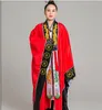 Taoïste rouge jaune robe hommes et femmes TV film immortel pratique vêtements dragon broderie col uni visage taoïste vêtements mince