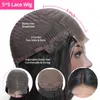 Parrucche del merletto 5x5 parrucca con chiusura a onde sciolte capelli umani per le donne 4x4 prepluck anteriore in seta46789035988768