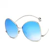 Lüks Hipster Kişilik Kadınlar Sürüş Gölgeleri Güneş Gözlükleri İtalya markası büyük çerçeve renkli jinnnn güneş gözlükleri9846517