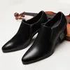 chaussures de robe brunes décontractées pour hommes