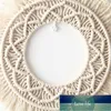 Figurines Macrame Tapestry Wall Hanging Decorative Mirror Bohemia Creative Home Art Decorations