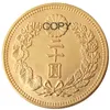 JP (24-25) Japão 20 ienes banhado a ouro asiáticos Meiji 37/41 ano artesanato banhado a ouro cópia coin decoração de casa acessórios