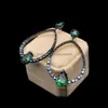 Oorbellen sieraden Cindy Xiang groene kleur kubieke zirkonia voor vrouwen grote cirkel luxe partij Aesories hoge kwaliteit 210619 drop levering