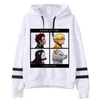 Demon slayer kimetsu nej yaiba män / kvinnor hoodies anime unisex estetic 90-talet nezuko zenitsu tanjiro sweatshirt casual man huva y1120