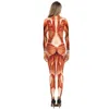 Najlepiej sprzedający się 3D Digital Bodysuit Series ludzkich narządów mięśniowych, te same legginsy i kombinezon