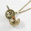 2PCS Bronze Cremation Urn Locket with Fillable Glass Orb Keepsake Jewelry Urn Necklace Cremation Jewelry Memorial Necklace C02252173