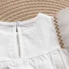 Sommar Kortärmad Söt Romper Baby Girl Princess Bodysuits Kläder 210702