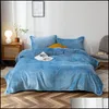 Blankets Textiles Home & Garden solid Color Winter Golden Mink Wool Blanket Fluffy Warm Soft Er Bedspread Blue Black Coral Fleece Plush Blankets For B