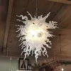 Art deco hänge ljuslampor handblåst murano glas hängande kristall ljuskronor led lampor för hem dekoration