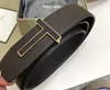 Diseñador de alta calidad Tom Belt Hombres Accesorios de ropa Cinturones de negocios Hebilla grande Moda Mujer Pretina de cuero genuino con Ori2542797