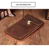 Pouch Bag Men Genuine Leather Phone Vintage Crazy Horse Leather Waist Packs Male Travel Hip Belt Bag Men Fanny Packs