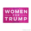 90 * 150cm Donald 여성을위한 트럼프 플래그 폴리 에스터 배너 미국 2020 대통령 선거 플래그 소녀 여성 레드 플래그 사용자 정의 XVT0673