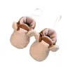 부츠 2022 유니섹스 아기 귀여운 신발 가을 겨울 만화 귀가 탄성 로프와 함께 두꺼운 따뜻한 워킹 신발