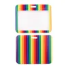 DZ2075 arc-en-ciel Gay LGBT Pride cou sangle porte-clés porte-badge carte d'identité passe accrocher corde lariat longe pour porte-clés accessoires G1019